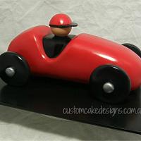 Toy Wooden Car Cake