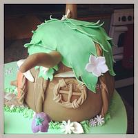 Tinker Bell and House cake