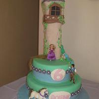 Tangled Theme Cake