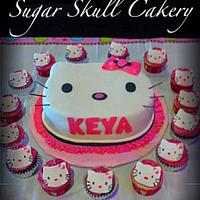 Hello Kitty Cake & Cupcakes
