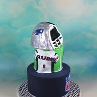 Patriots/bears cake
