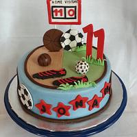 Soccer/Basketball cake Soccer/Basketball cake