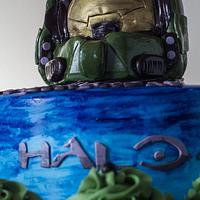 Halo Themed Cake - Decorated Cake by Fairycakesbakes - CakesDecor