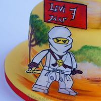 Painted Lego Ninjago Cake