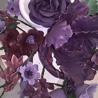 Basket of Blooms Purple