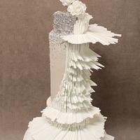 Fashion inspired cake Reem Acra worn by Jenna Tatum Oscars 2014