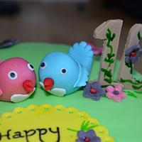 love bird cake