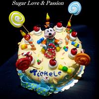 Baby Mickey Candy Cake