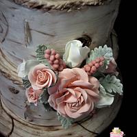 Birchtree Wedding with Roses