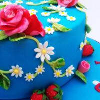 Cath Kidston style birthday cake