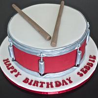 Drum cake for Sebbie