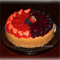 NY Strawberry Blueberry Cheesecake