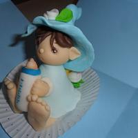 Baby boy shower cake topper