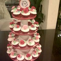 roses cupcakes