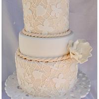 Lace Wedding Cake Lace Wedding Cake