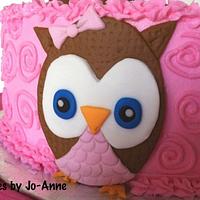 Pink Owl Christening