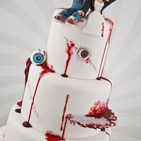 Bride of Chucky Wedding Cake