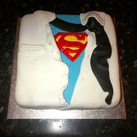 Superman Themed Cake.