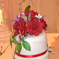 "Ruby Rose" Wedding Cake!
