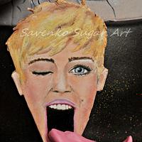 Miley Cyrus cake