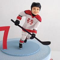 Cake for a young hockey player