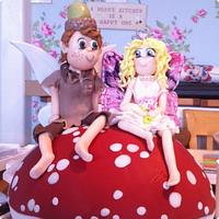Fairy wedding, wedding cake 