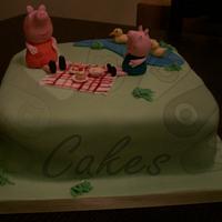 Peppa Pig Picnic Cake