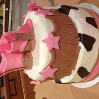 Cowgirl birthday cake