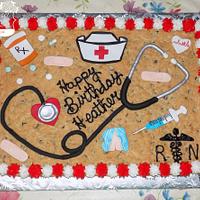 RN Nurse Cookie Cake