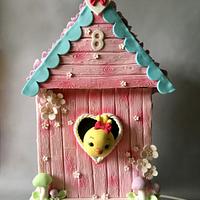 Hanging Birdhouse Cake