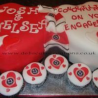 Sheffield Utd Engagement Cake.
