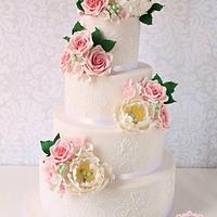 Wedding cake - cake by Noemi - CakesDecor