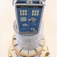 Steampunk Meets Dr Who Wedding cake