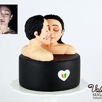 Be my Valentine Collab Cake - Faces of Love