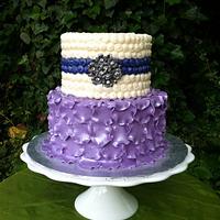 Purple petal cake