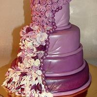 Lavender Cake - Gold and Pearl