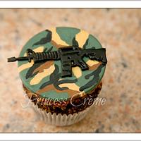 Army/Shooting Cupcakes