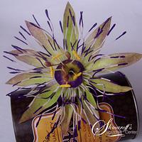 Passion Flower with Wafer Paper