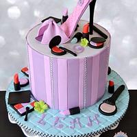 Makeup High heel shoe cake