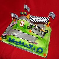 Moto cross cake