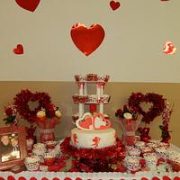 Valentine Wedding Cupcakes