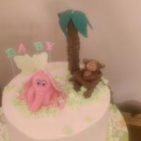 Baby Girl Safari Cake