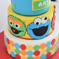 Sesame Street theme cake