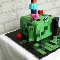 My first Minecraft Cake