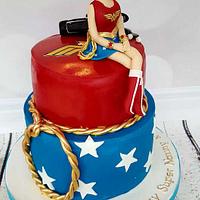 Wonder Nanny - Wonder Woman 70th Birthday Cake