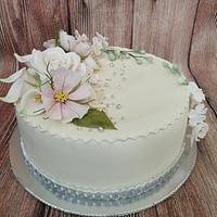 Cake with flowers