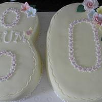 80th Birthday cake