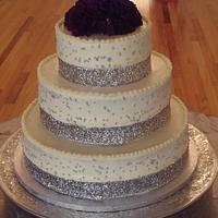 Elegant Bling wedding cake