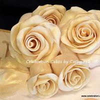 Golden Wedding Cake 