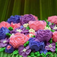 Bouquet flowers cake 